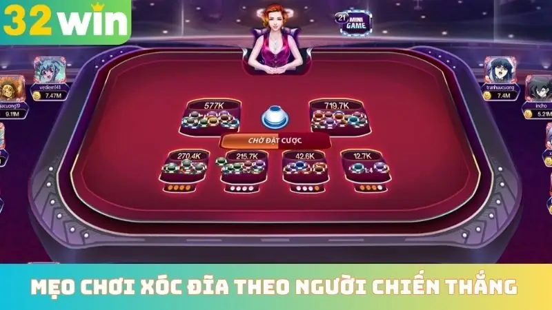 Mẹo chơi xóc đĩa theo người chiến thắng